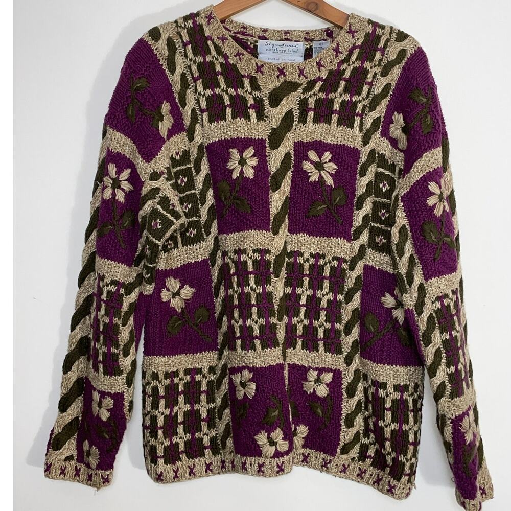 Signature by Northern Isles Vintage‎ Sweater - Knitted by Hand - Women's Size L